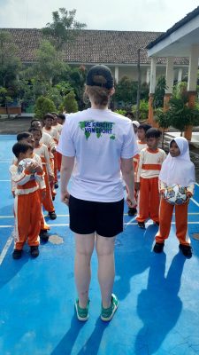 Sports volunteering in Semarang, Indonesia